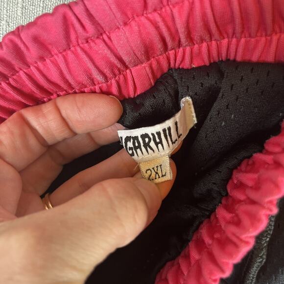 SUGARHILL Sauron Shorts Multicolor All Over Print XXL Grafiti Skull Mushrooms - Picture 14 of 14